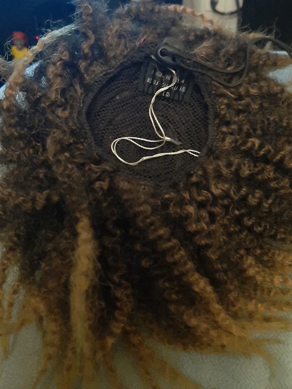 Dread Look  Synthetic Ponytail - Dark Brown with Blonde Tips